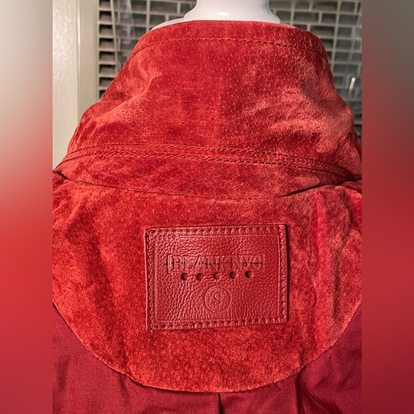 BLANK NYC GENUINE SUEDE RED BIKER JACKET, Size S - Picture 13 of 14